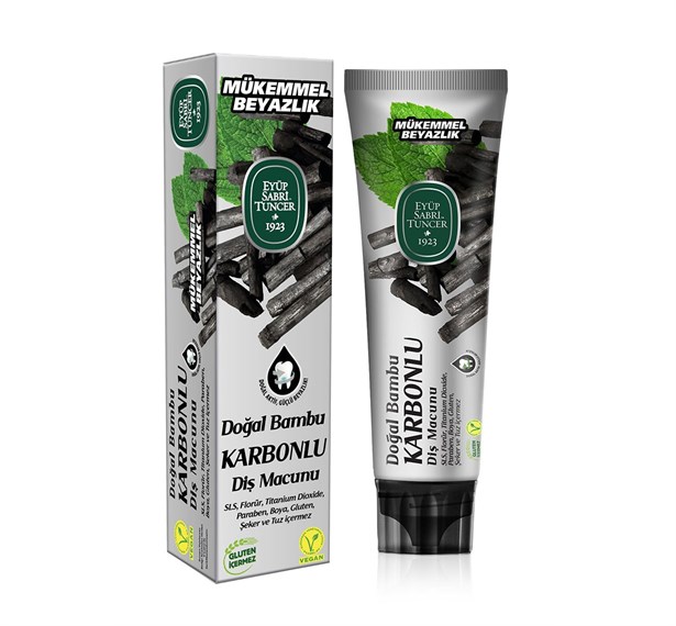 Toothpaste with Natural Bamboo Activated Carbon 75 ml